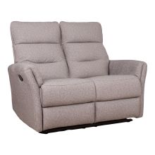 Recliner sofa BOWERS 2-seater with manual mechanism, beige