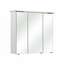 Mirror cabinet with LED lighting 87-I, 75x20xH72cm, white