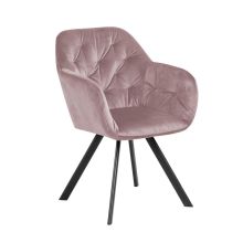 Chair LOLA swivel, dusty rose