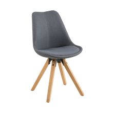 Chair DIMA dark grey/oak