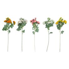 Artificial flower FLOWERLY "Ranunculus" blossoms 12pcs, mix