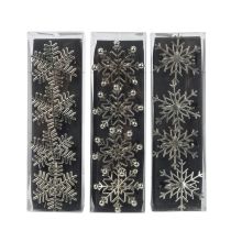 Napkin rings SHINE SNOWFALKE 4pcs silver, mix