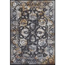 Carpet DARLY-6, 133x190cm, black/beige