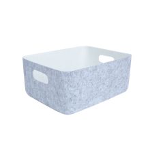Basket LIDO FELT 33x25xH14cm, light grey