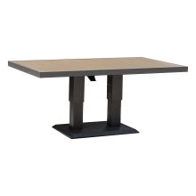 Table PARKER 150x90xH52-75cm, grey