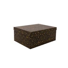 Box DIANA-9, with a lid 21x15xH9cm, black/gold