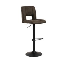 Bar stool SYLVIA anthracite/black