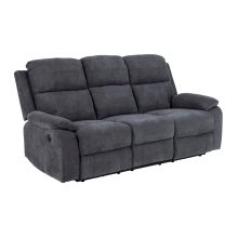 Diivan MORA 3-kohaline recliner, tumehall