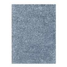 Carpet NOBLE D200cm, blue, velour pile
