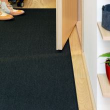 Carpet BONO 80x160cm, black, flatweave