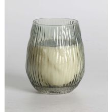 Scented candle in glass NATURE GREEN H10,8cm, Evergreen