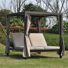 Лежальня MOROCCO коричневый/бежевый