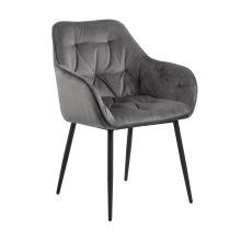 Chair BROOKE dark grey/black