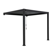 Gazebo MIRADOR-111 3x4m wall-mounted, dark grey
