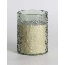 Scented candle in glass NATURE GREEN H13cm, Evergreen