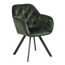 Chair LOLA swivel, forest green