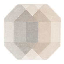 Vaip DIXIE CARVED-3, 120x120cm, hall/beež