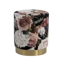 Ottoman LA PERLA D35xH42cm, floral