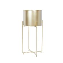 Lillepostament DEIA GOLD M 21,5x20,5xH47cm, kuldne