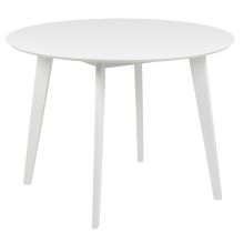 Dining table ROXBY, D105xH76cm, white