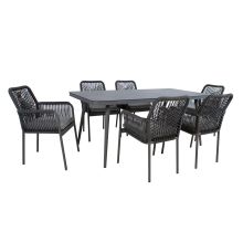 Garden furniture set HELA table and 6 chairs