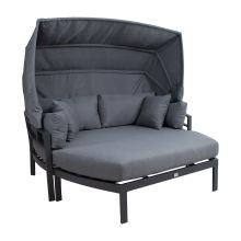 Sofa TOMSON with canopy, dark grey