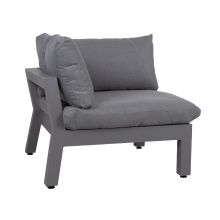 Modular sofa FLUFFY corner section, grey