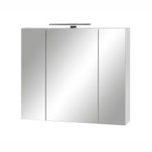 Зеркальный шкаф с LED-светильником LIMONE 80x16xH71см, белый