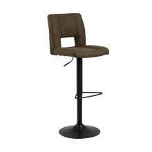 Bar stool SYLVIA olive green/black