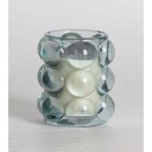 Scented candle in glass NATURE GREEN H9,2cm, Southern Night