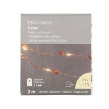 Finnlumor Battery string lights Pearl 200 cm assortment