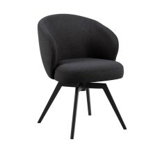 Обеденный стул с подлокотниками DARLENE темно-серый