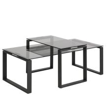 Diivanilauad 2tk KATRINE 115x55xH37,5cm, 69x40xH45cm, suitsuhall