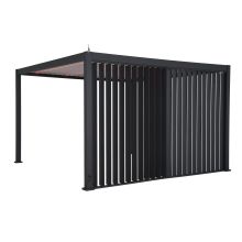 Vertical shutter wall for gazebo MIRADOR-111 4m, dark grey