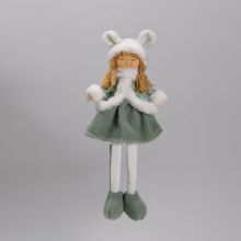 Decoration FUN ELLI H40cm, jõulutüdruk, green