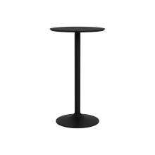 Bar table IBIZA D60xH105cm, black ash