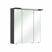 Mirror cabinet with LED lighting 54-I, 67x22xH71cm, anthracite