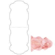 Ковёр из шкуры овцы MERINO 50x180см, розовый