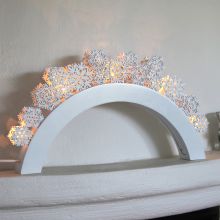 Candlestick SNOWFALL H22cm