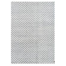 Wool carpet KUUSAMO 140x200cm, white/grey