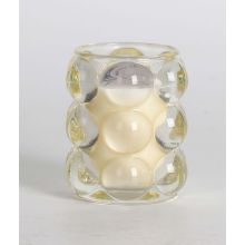 Scented candle in glass NATURE GREEN H9,2cm, Fresh Aromatic