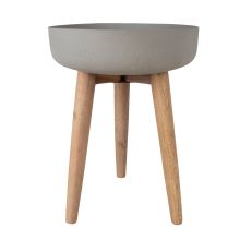 Plant holder SANDSTONE D39xH51cm, grey