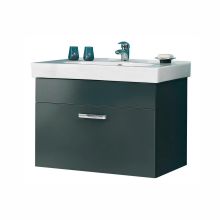 Washbasin cabinet with washbasin 311, 80x48xH57cm, anthracite gloss