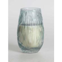 Scented candle in glass NATURE GREEN H13,5cm, Southern Night