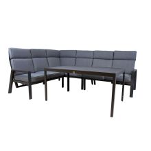 Garden furniture set CASTEN table, corner sofa