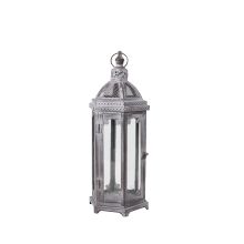 Lantern VENEZIA-2, D18xH46cm, antique grey