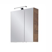 Peegelkapp LED-valgustusega 76-I, 60x20xH72cm, tume tamm