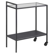 Serving trolley SEAFORD 60x30xH75cm, black