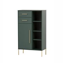Bathroom cabinet KENT 67x33xH117cm, green