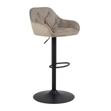 Bar stool BROOKE beige/black